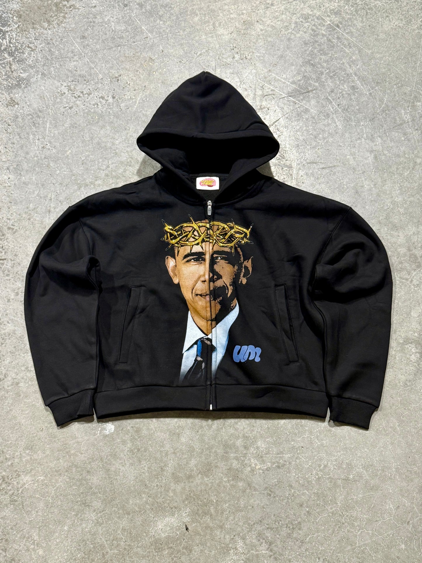 Obama Hoodie ( Rhinestone Crown)
