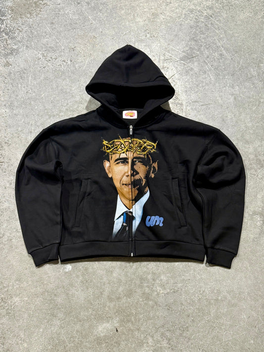 Obama Hoodie ( Rhinestone Crown)