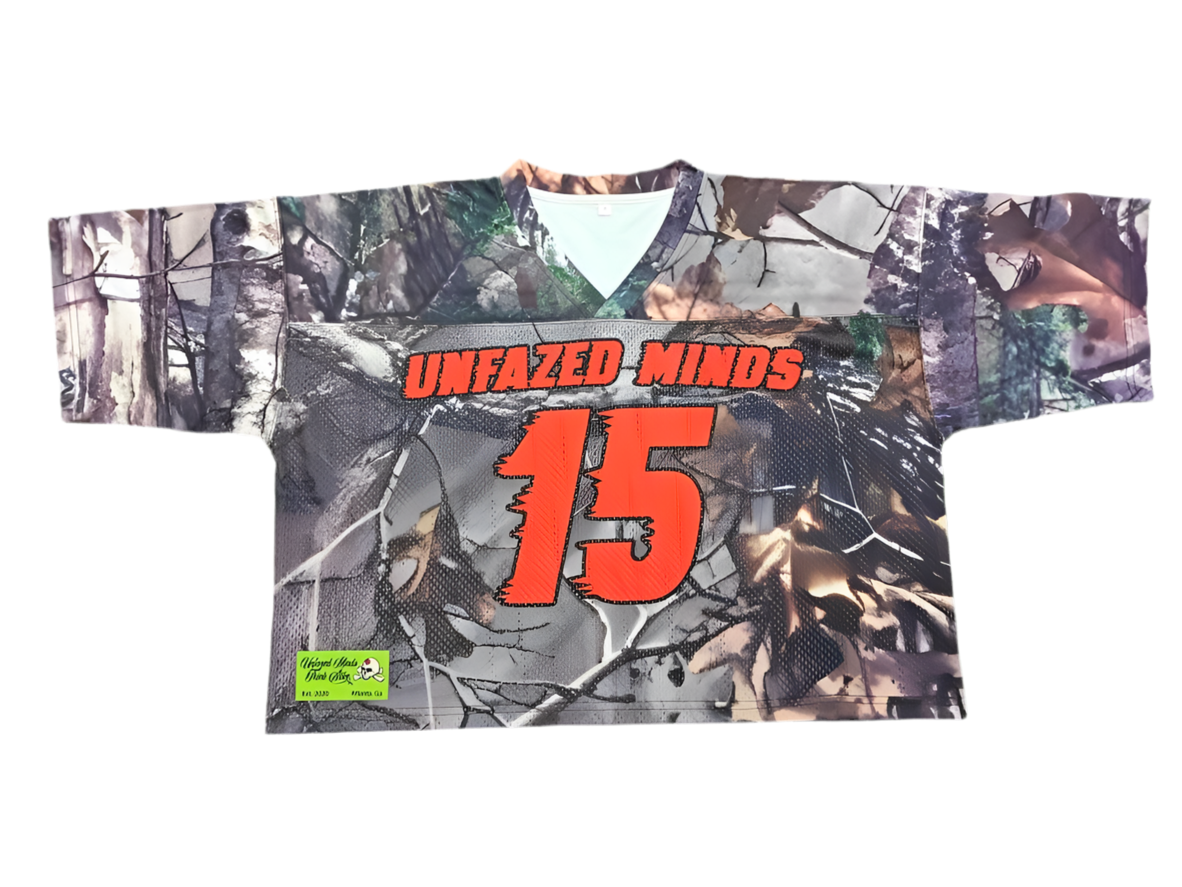 Cropped Mesh Jersey (Camouflage/Orange)